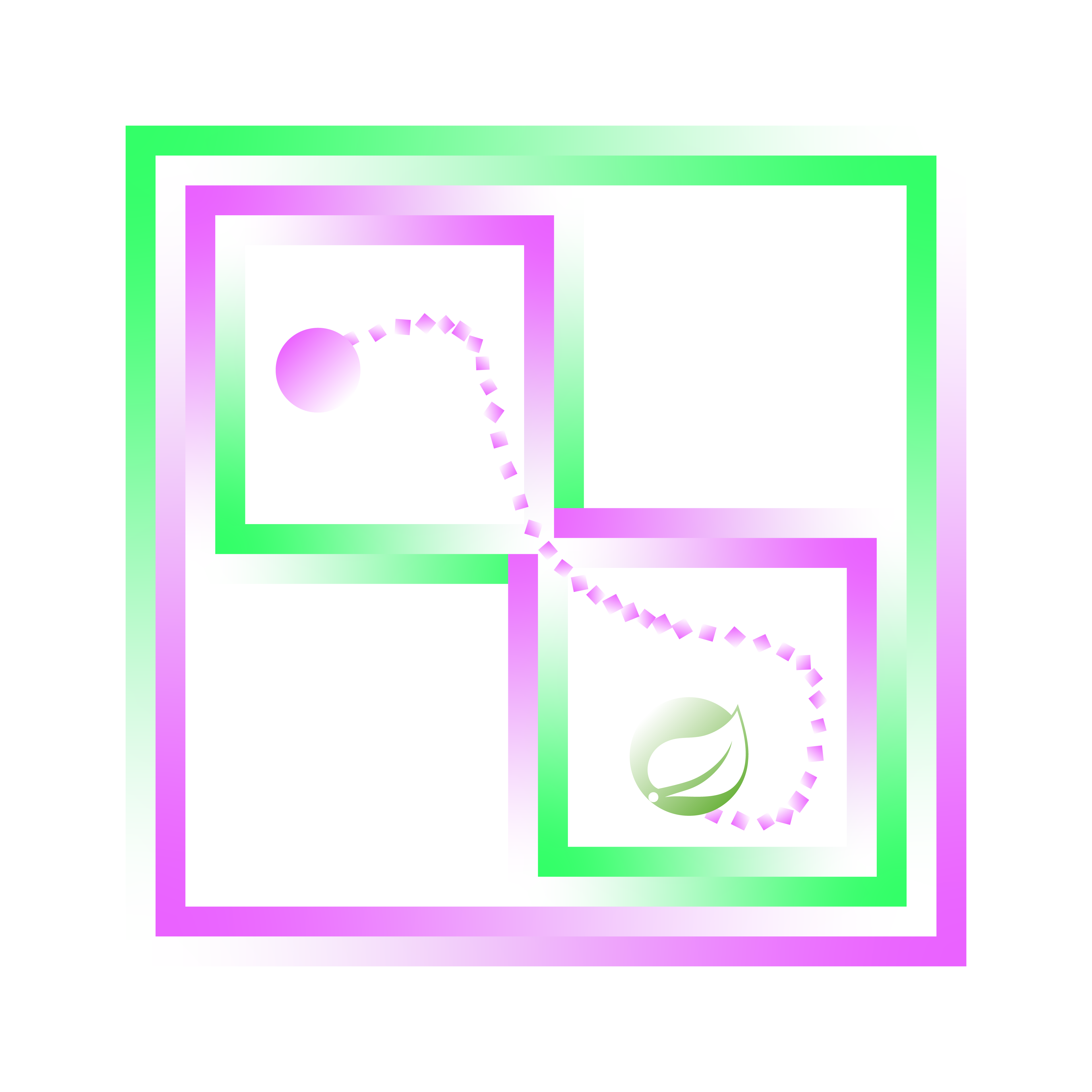 Illustration of a secure connection and storage between two parties