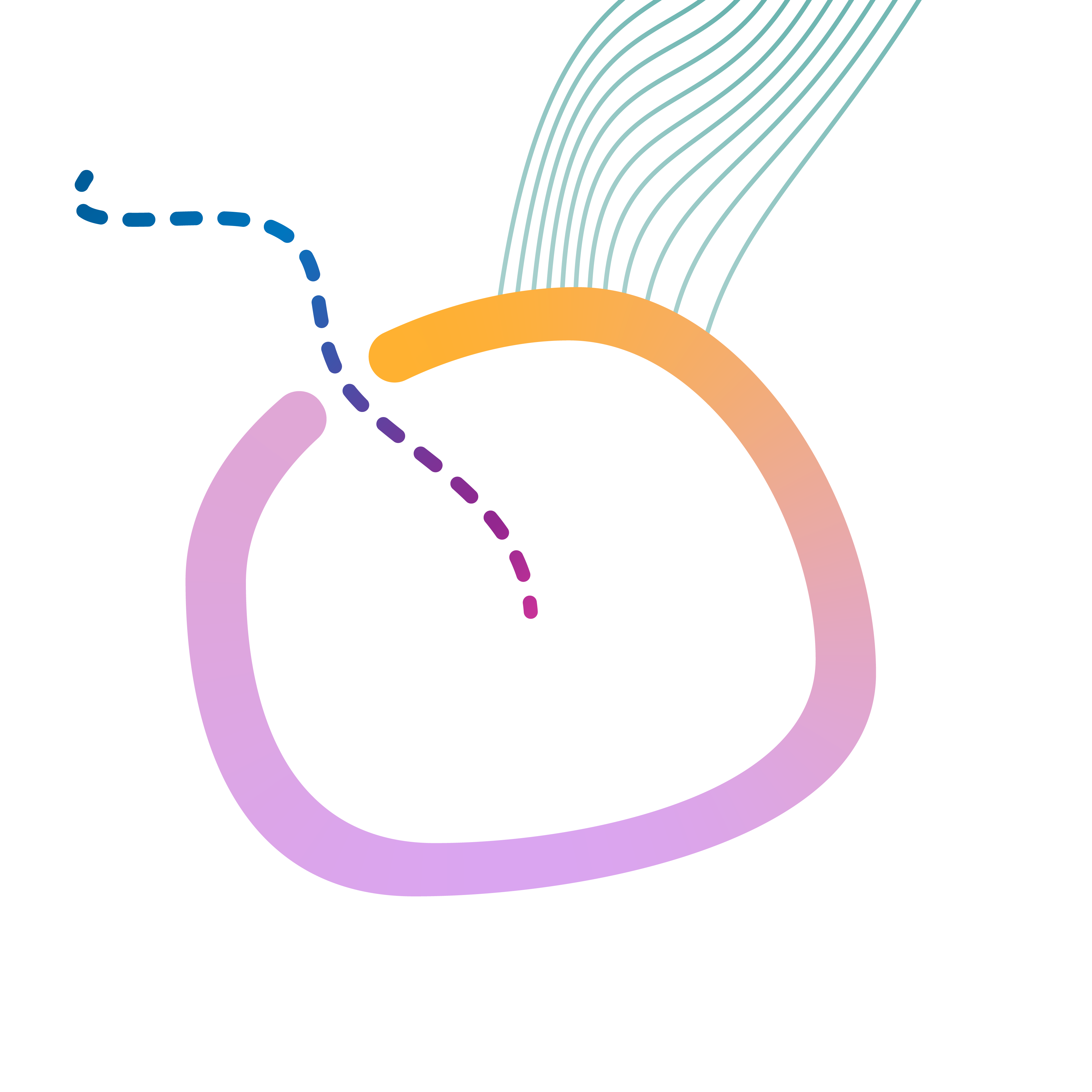 Illustration of a dynamic hole, ingoing and outgoing connections to a firewall